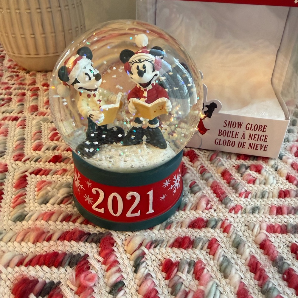 Disney Snow Globe 2021 with Mickey and Minnie